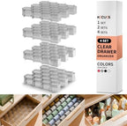 Honeycomb Separator Adjustable Drawer Organizer Divider for Underwear Belt-Scarf Socks Organizer (Gray(4pcs)) by Kocuos+