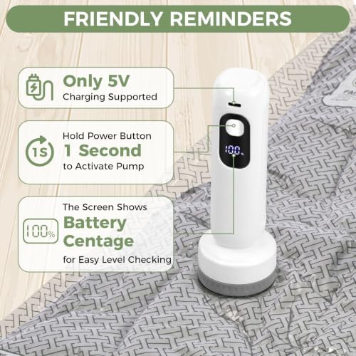 20 Pack Vacuum Storage Bags with Rechargeable Electric Air Pump - Image 5