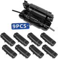 9 Pack Outdoor Extension Cord Safety Cover, Waterproof, Black by Unknown