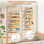 6 Tier Pantry Door Organizer Storage Spice Rack Adjustable Basket 57.09"H - Image 6