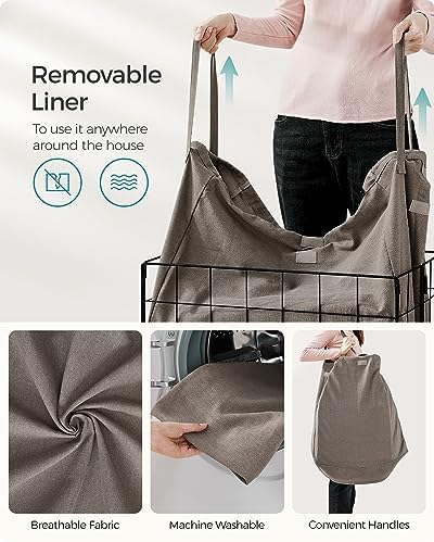 SONGMICS Laundry Hamper, Collapsible, 29 Gal. (110L) - Image 6