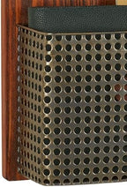 Sawyer Vertical Wall Organizer - Mission Red Oak - Handcrafted - Wooden Back, Metal Baskets - Vintage Hanging Organizer - Two Tier Basket for Mail, Paper, Letters - 26 Inches High Vertical - Image 5
