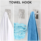 KLJKPA 10-Piece Brushed Nickel Bathroom Hardware Set, 24 inch Towel Bar - Image 5