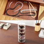 NIUBEE Belt Organizer for Closet, Acrylic Belt Storage Holder Box, 10 Layer - Image 6