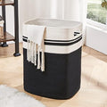 OIAHOMY Laundry Hamper Collapsible Laundry Basket Clothes Organizer Black by MasterofSpaceOptimization