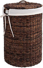 BIRDROCK HOME Seagrass Laundry Hamper with Lid and Liner, Espresso, 26.5” - Image 7