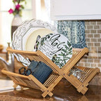Totally Bamboo Collapsible Bamboo Dish Drying Rack - Image 2