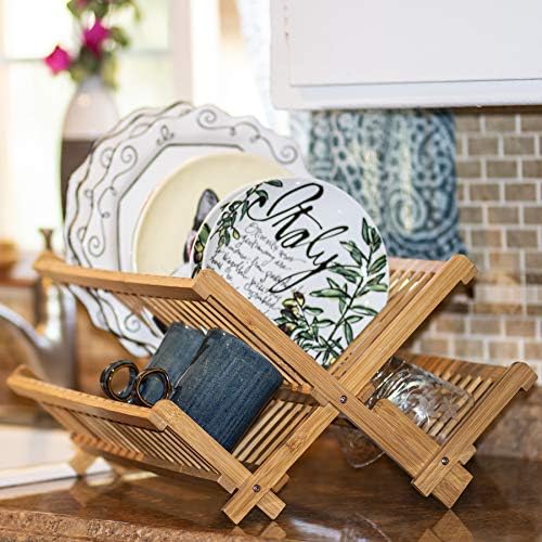 Totally Bamboo Collapsible Bamboo Dish Drying Rack - Image 2