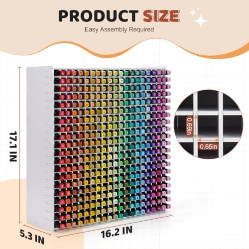 SANFURNEY 400 Slots Marker Organizer for Desk - Image 2