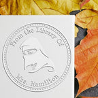 Custom Made Desk Spiritual Veil Return Library Paper Embosser - Ideal for Islamic Event Organizers - Personalized Custom Return Book Embossed Stamp for Libraries, Schools, and Personal Collections - Image 6
