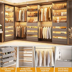 Aheaplus Closet System with 12 Drawers, 8.5-11.5Ft Closet Organizer System - Image 3
