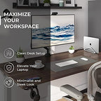 HumanCentric Vertical Laptop Stand for Desks in Silver Color, Adjustable - Image 2