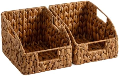 StorageWorks Decorative Baskets, Hyacinth Storage Baskets, Pantry Baskets by StorageWorks
