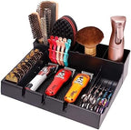 Barber Clipper Organizer Barber Tools Tray Salon Hairdressing Clipper Scissors Rack Holder Storag Scissors Holder Blade Rack Storage Tray for Clipper Guard Holder (Assemble) - Image 4