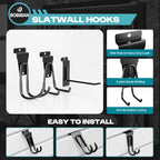 24Pcs Slatwall Accessories Set with Slatwall Baskets, Shelves, Hook - Image 5