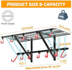 PLKOW Garage Wall Shelving with Bike Hooks, Adjustable Storage Rack - Image 6