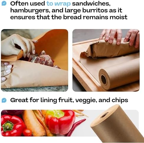 Brown Freezer Paper Roll 24" x 1800" (150 feet) - USA-made, IDL Packaging - Image 4