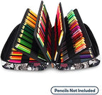 YOUSHARES Pencil Holder 300 Slots - 300 Slots large Pen Case Organizer with Multilayer Holder for Prismacolor Colored Pencils & Gel Pen (Grey Rose) - Image 3