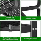 Expandable Kitchen Storage Shelves, 16.5"-27" L x 10.2" W - Image 4