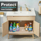 Under Sink Mat 31" x 22", Silicone Under Sink Liner for Kitchen and Bathroom, Waterproof Cabinet Protector Drip Tray, Protects Cabinets from Leaks and Spills - Image 5