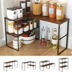Golener Kitchen Counter Organizer, Countertop Shelf, Adjustable, Stackable by Golener