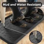 tchdio Durable Rubber Boot Tray and Shoe Mat for Entryway - Heavy Duty Waterproof Shoe Tray Organizer, Non Slip Boot Trays for Front Door, Entryway Muddy Shoes Storage, 16x48 Inches - Image 2