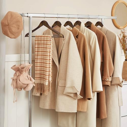 JS Hanger Wooden Coat Hangers, 20 Pack High Grade Wood Suit Hangers with Non Slip Pant Bar - Extra Smooth and Splinter Free Retro Finish Wooden Suit Hangers for Closet Organization - Image 2