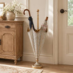 Vintage Metal Umbrella Stand for Entryway, Indoor Cane Holder by Unknown