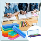 Fainne 24 Plastic Pencil Case Bulk, Single Layer, Assorted Colors, S - Image 6