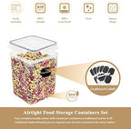 Wildone Flour Storage Containers 5.2L, 4 PCS Food Storage Containers, Gray - Image 5