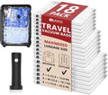 Travel Vacuum Bags for Clothing with Cordless Pump 18 Combo, Clear by SUOCO