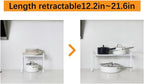 2 Pack Expandable Cabinet Shelf Organizer Riser for Kitchen Pantry Cupboard Under Sink Countertop (2 pack 8.2’’D * 12.2-21.6’’W * 10.4’’H) (white) - Image 4
