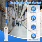 6-Pack Long Handle Stretch Wrap Dispenser - 48 Inch Shrink Wrap Pole Heavy Duty Stretch Film Dispenser Pole Holder - Fits 12" to 24" Rolls with 2" to 3" Core -Wrapping Pole for Shrink WrapV - Image 4
