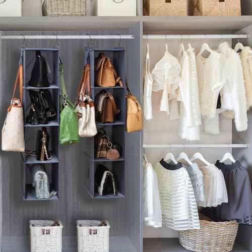 Bag Rack for Closet Storage Hanging Purse Organizer for Closet - Image 2