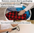 20x15 Inch Extra Large Round Cotton Rope Storage Basket with Lid, Decorative Woven Bin with Cover for Living Room Bedroom Closet, White - Image 5