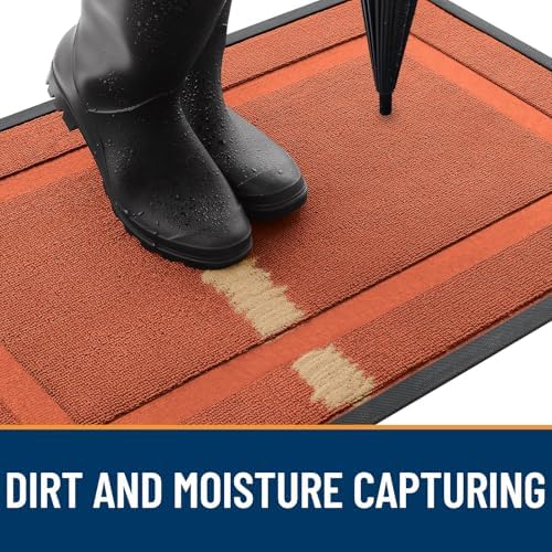 OLANLY Front Door Mat Outside 71x23, All-Season Heavy-Duty Rubber Doormat - Image 4