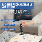 24 Pack Travel Vacuum Bags for Clothing with Rechargeable Wireless air Pump - Image 4