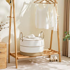 KAKAMAY Large Blanket Basket with Handles, Storage Basket for Living Room - Image 4