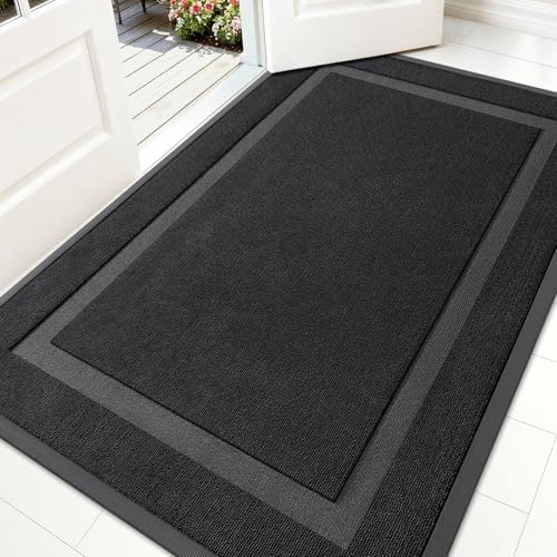 OLANLY Front Door Mat Outside 59x34, All-Season Heavy-Duty Rubber Doormat by OLANLY