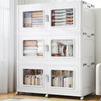 BROVIEW 900 Qt Extra Large Stackable Storage Bin with 1 Lid, 3 Pack White by BROVIEW-EnjoytheArtofLife