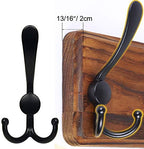 SKOLOO Rustic Wall Mounted Coat Rack: 16" Stud Spacing, Pine Real Wood Plank Wall Coat Rack with 5 Triple Hooks, Farmhouse Coat Hanger Wall Mount for Hanging Backpack Jacket Coat Hat,Pack of 2 - Image 5