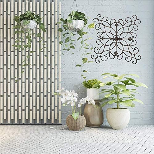 Yamfurga Antique Scrolled Wall Art Decor, Metal Wall Decoration, Wall Sculpture, 22" x 22" Inches - Image 4