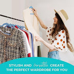 HOUSE DAY Premium Velvet Hangers 50 Pack Blue, Non-Slip Flocked Felt Hangers, Sturdy Clothes Hanger with 360° Rotatable Hook, Heavy Duty Durable Slim Coat Hanger for Closet Space Saving - Image 3