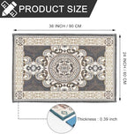 CHICHIC 36 x 24 Inch GrayGreen Indoor Door Mat for Home Entrance, Front Door Mat Inside Outdoor Outside Entryway Rugs Indoor Welcome Mat Anti-Slip Rubber Back Low Profile - Image 3