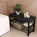 SONGMICS Shoe Bench, 3-Tier Storage Organizer, Foam Padded Seat - Image 5