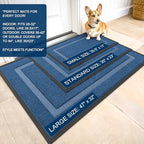 OLANLY Front Door Mat Outside 71x34, All-Season Heavy-Duty Rubber Doormat - Image 2