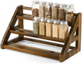 Tinamo Acacia Wood Spice Rack, 3-Tier Spice Rack Organizer for Countertop by TINAMO
