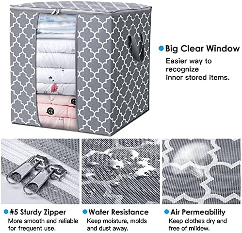 Storage Bags 6 Pack 100L Clothes Organization and Storage Containers - Image 4