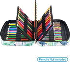 YOUSHARES Colored Pencil Case 220 Slots Pen Case Organizer With Handy Wrap & Zipper, Multilayer Holder for Prismacolor Colored Pencils & Gel Pen (Cactus) - Image 5