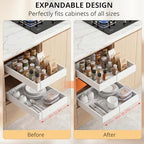 DOMNIU 4 Pack Pull Out Cabinet Organizers Expandable Width (12.4''-20.27'') - Image 2